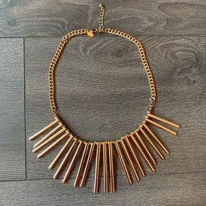 Gold Statement Bib Necklace